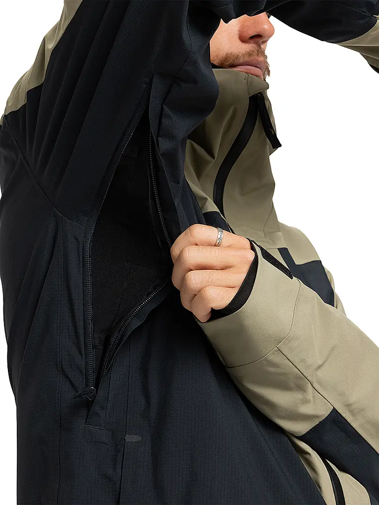 QUIKSILVER | Giacca da snowboard da uomo Ultralight Stretch 20K | Beige