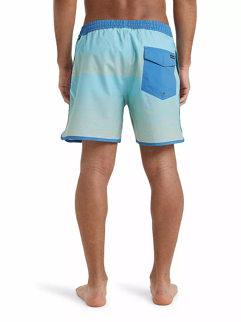 QUIKSILVER | Pantaloncini da bagno da uomo Surfsilk Scallop Volley 16 | Blu chiaro