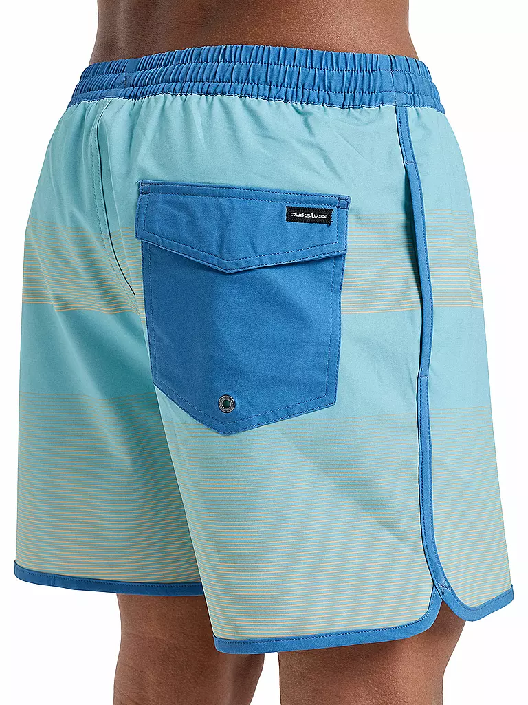 QUIKSILVER | Pantaloncini da bagno da uomo Surfsilk Scallop Volley 16 | Blu chiaro