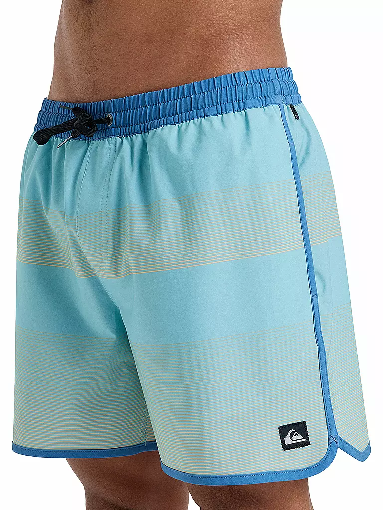 QUIKSILVER | Pantaloncini da bagno da uomo Surfsilk Scallop Volley 16 | Blu chiaro