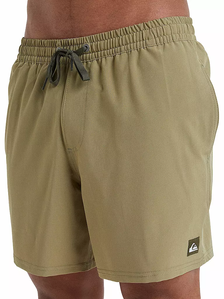 QUIKSILVER | Pantaloncini da bagno da uomo Surfsilk Solid 16" | Oliva
