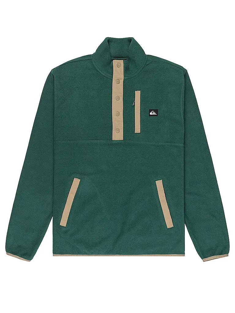 QUIKSILVER | Zipshirt intimo da uomo No Destination Hs | Verde scuro