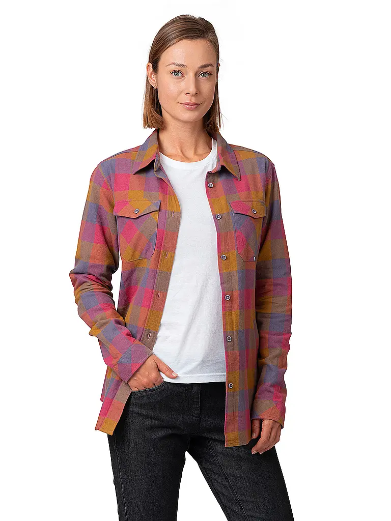 RAFIKI | Camicia da arrampicata da donna Mojarra Flannel | Rosso