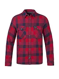 RAFIKI | Camicia da arrampicata da uomo Virage Flannel | Rosso scuro