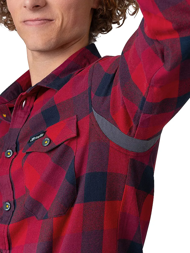 RAFIKI | Camicia da arrampicata da uomo Virage Flannel |