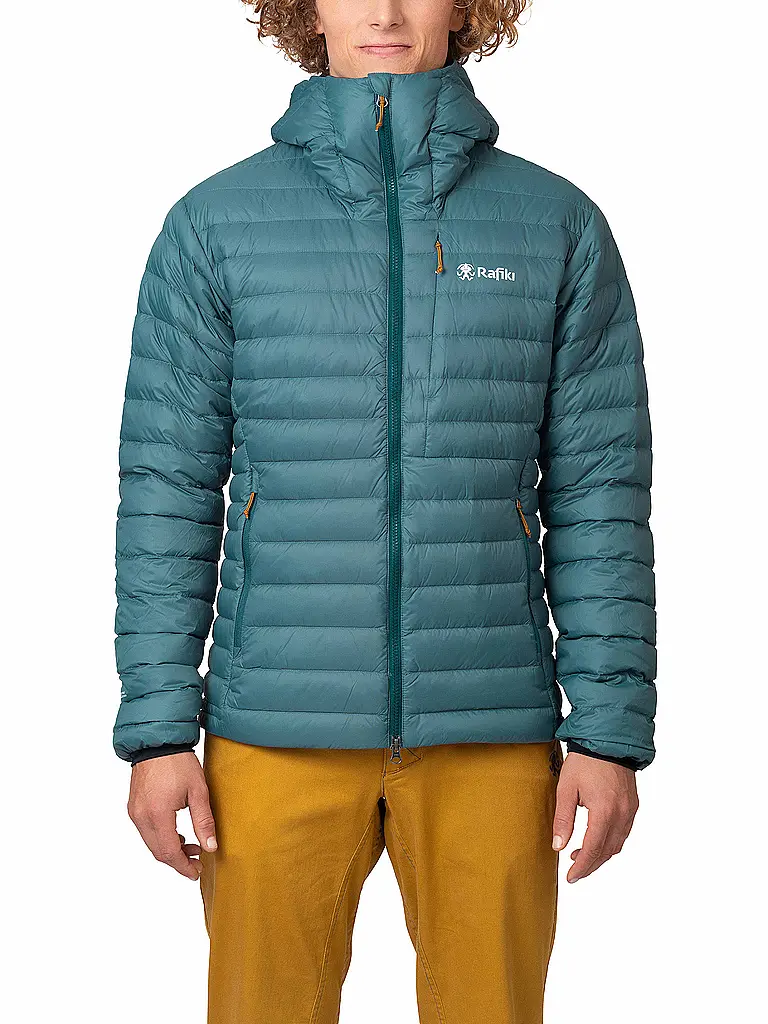 RAFIKI | Iso Giacca da uomo Project RDS Down con cappuccio | Petrolio