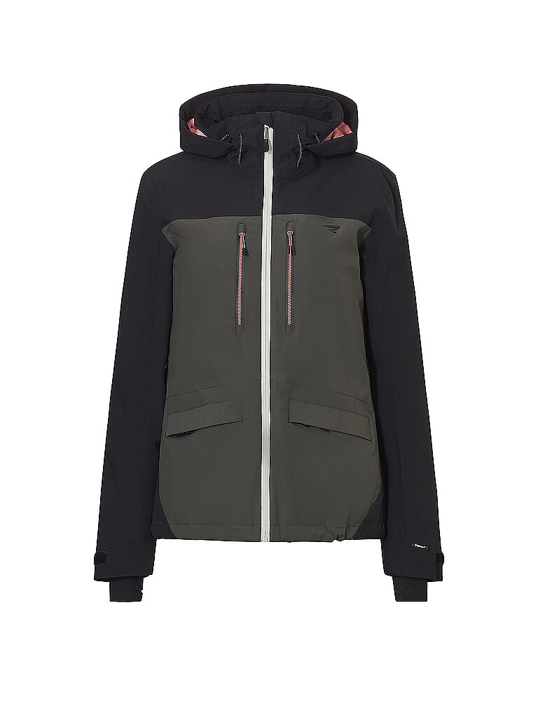 Giacca da snowboard da donna VIOLET-R oliva M