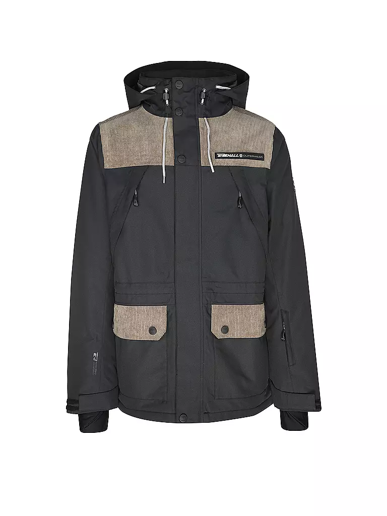 REHALL | Giacca da snowboard da uomo Bruce-R | Nero