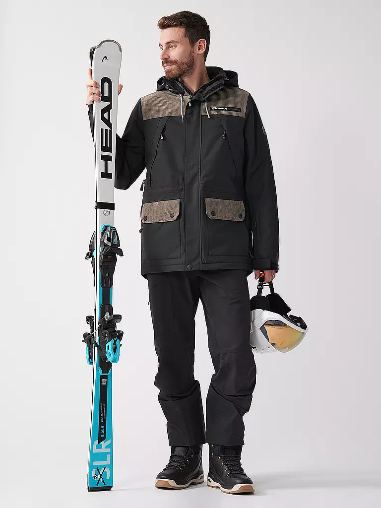 REHALL | Giacca da snowboard da uomo Bruce-R | Nero