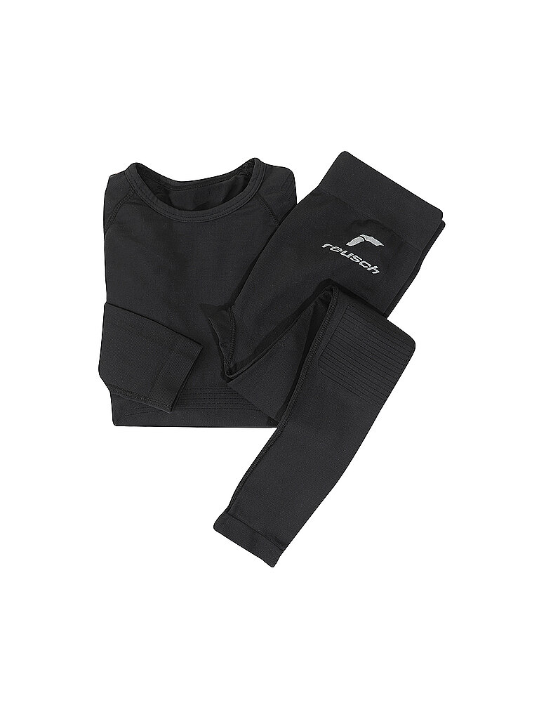Set di biancheria intima funzionale per bambini nero 158-164