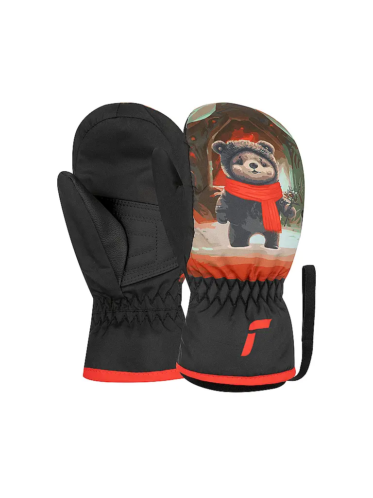 REUSCH | Muffole da sci per bambini Scottie | Nero