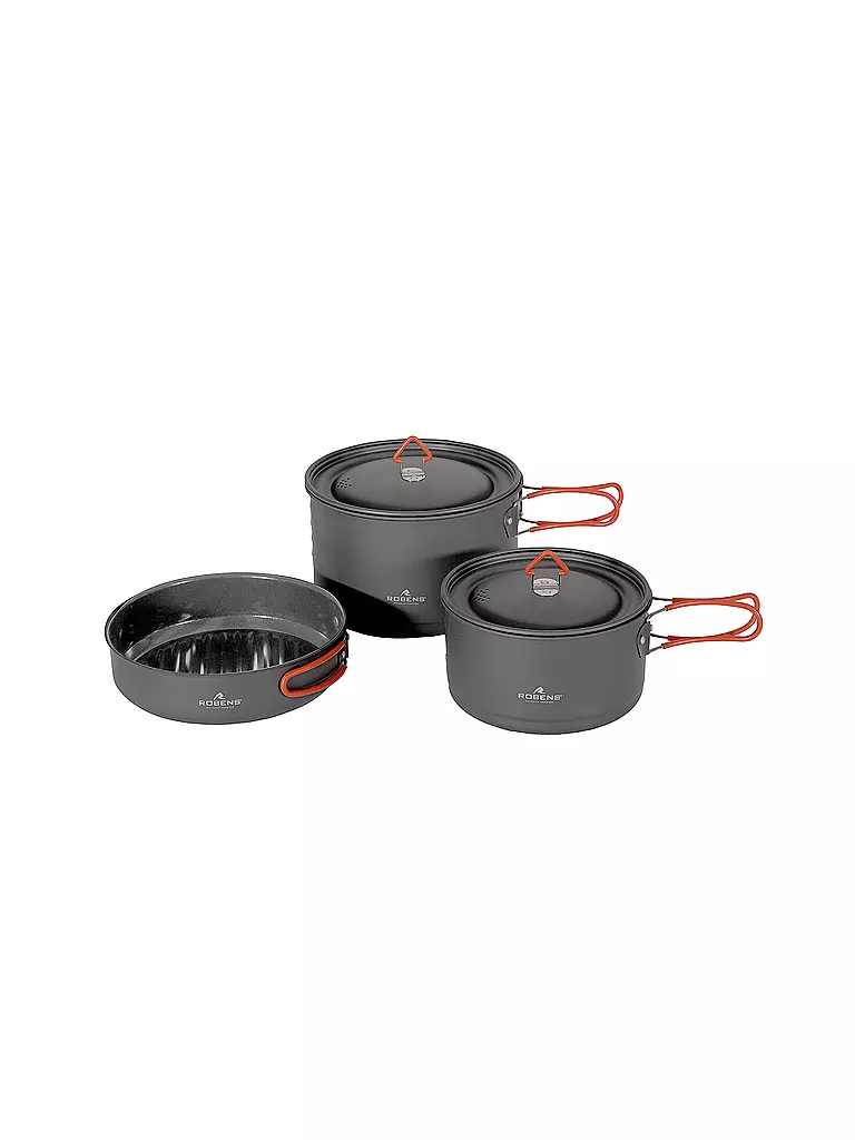 ROBENS | Set da cucina da campeggio Basecamp Pro Ceramic Cook Set XL | Grigio