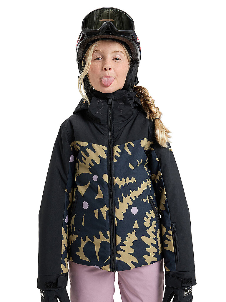 Giacca da snowboard da ragazza Free Jet Block multicolore 152
