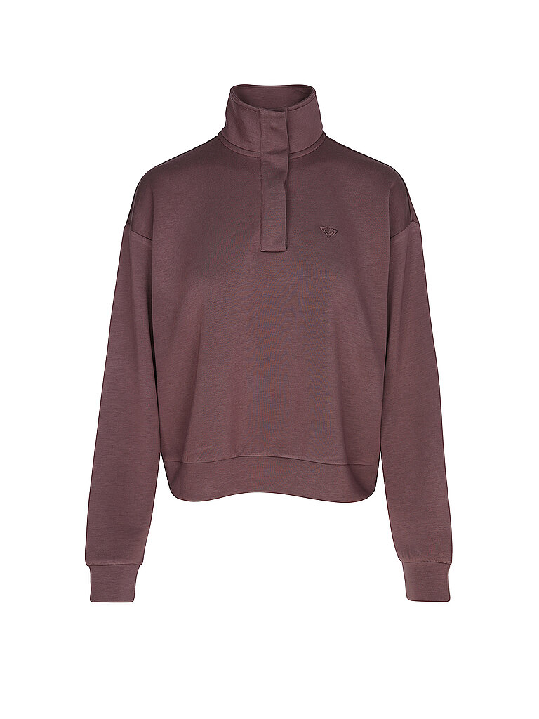 Felpa da donna Rise & Vibe in pile rosso scuro XL