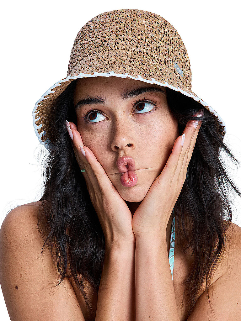 Cappello da sole da donna Spotless Sunnies marrone M/L