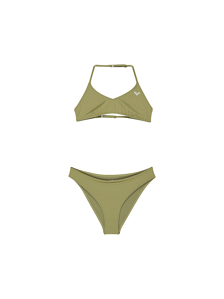 Bikini da ragazza Solid Active oliva 140