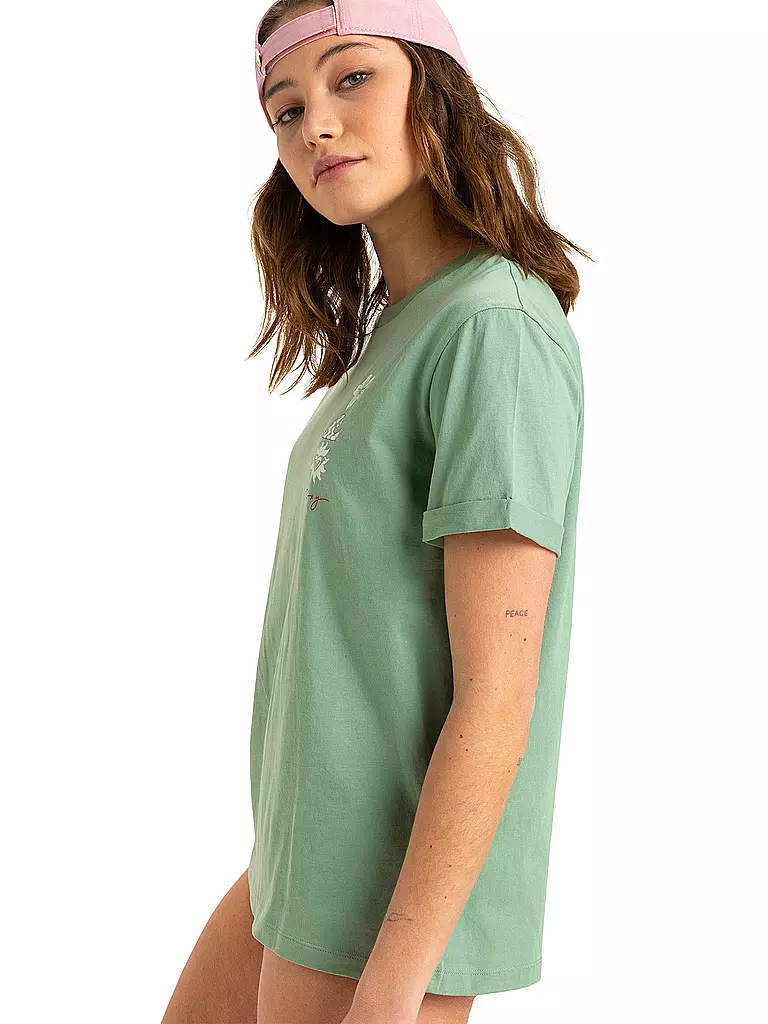 ROXY | Beachshirt da donna Oceanregular Art | Verde chiaro