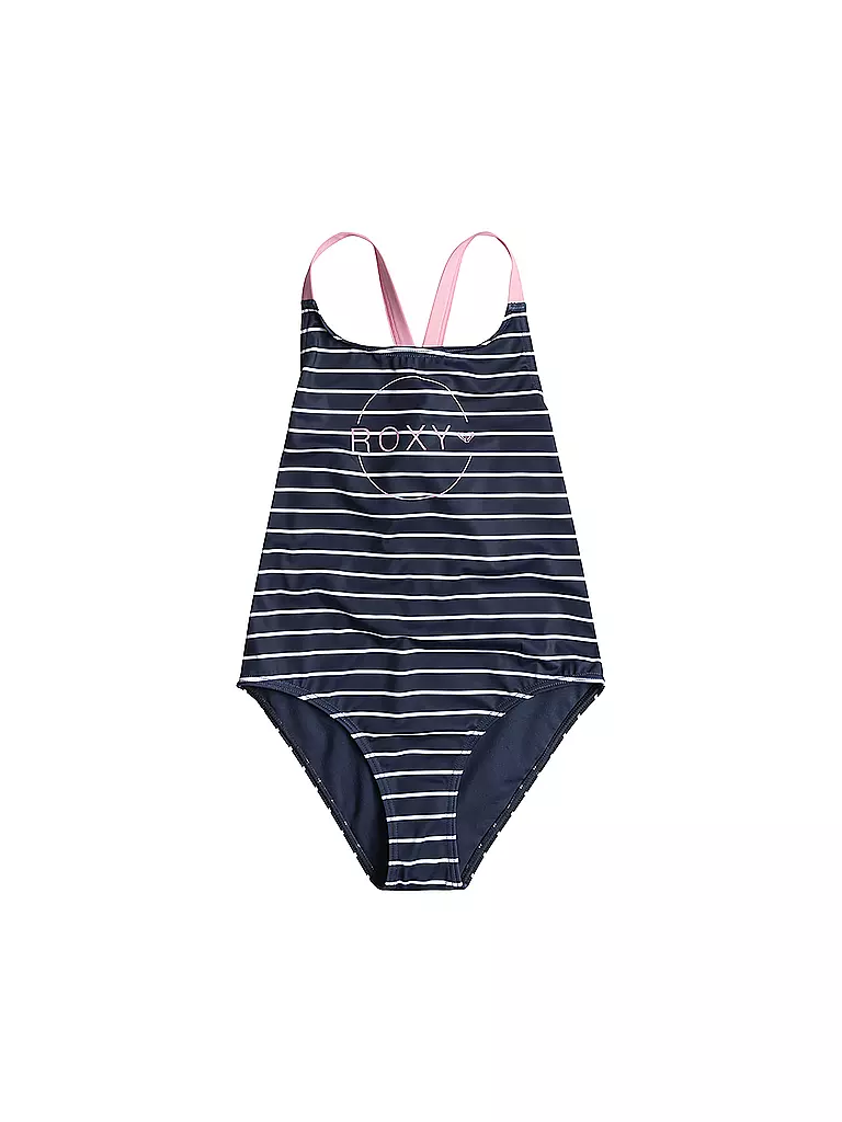ROXY | Costume da bagno da ragazza Bico Basic Stripe | Blu scuro