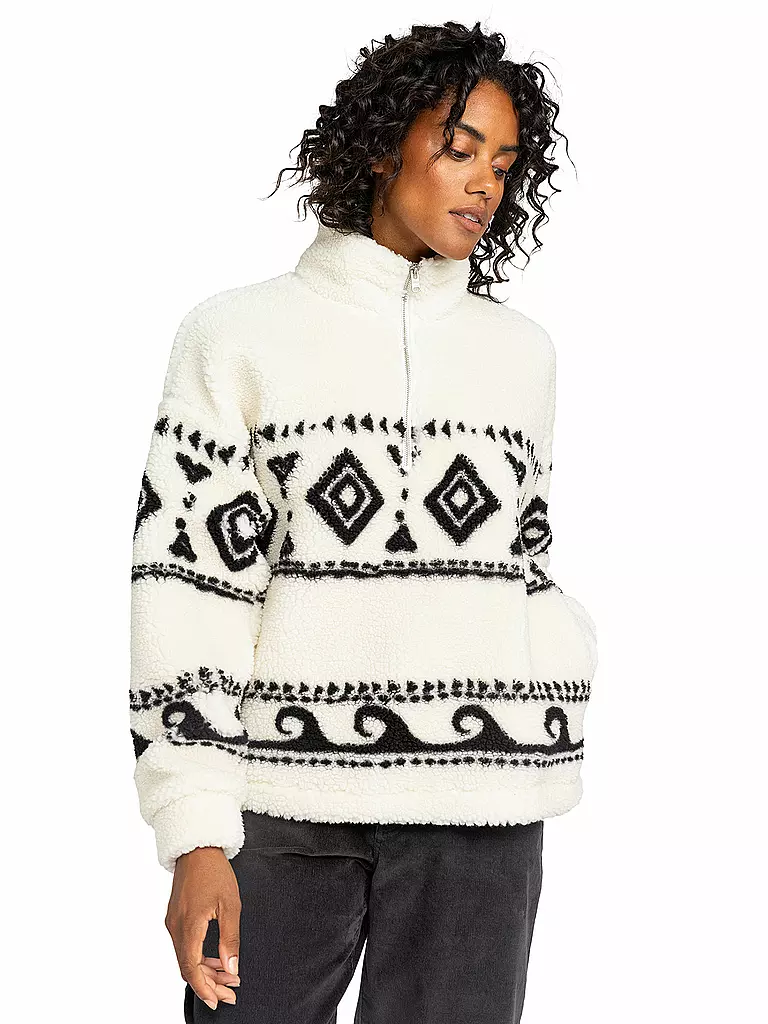 ROXY | Fleecesweater da donna Treasuren Soull | Bianco