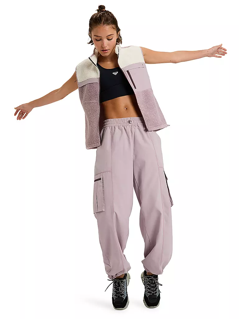 ROXY | Gilet in pile da donna Boundless Spirit | Rosa