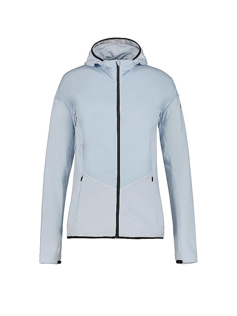 Giacca da running da donna Maskila con cappuccio azzurro 44
