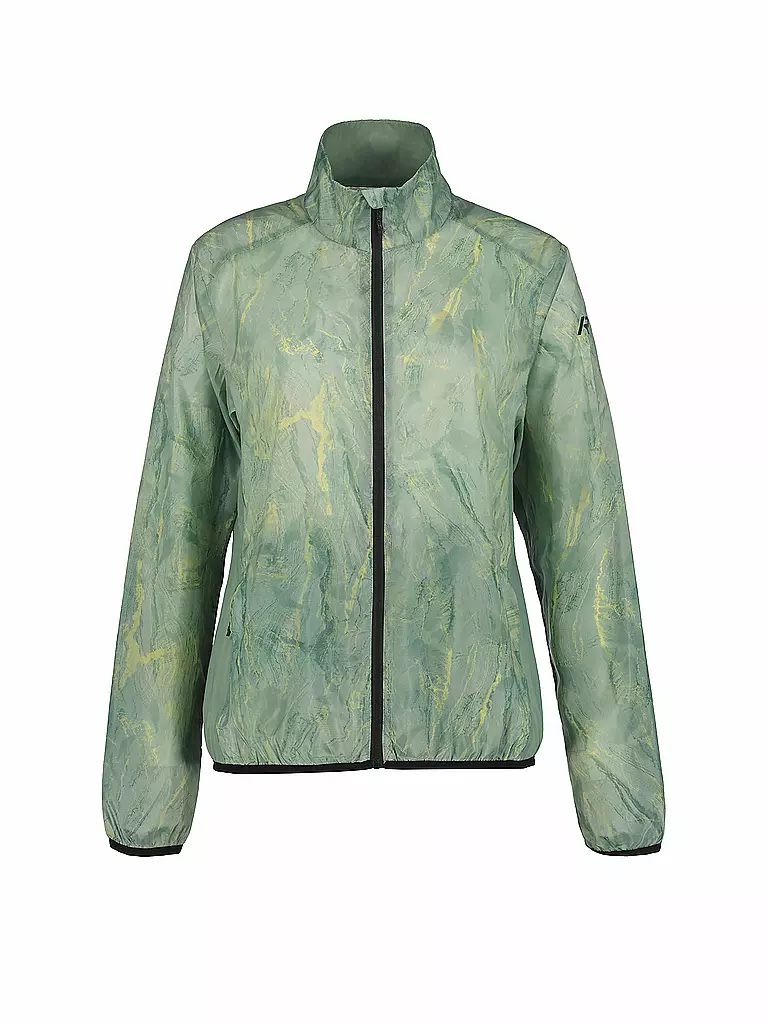 RUKKA | Giacca da running da donna Maile Print | Verde chiaro