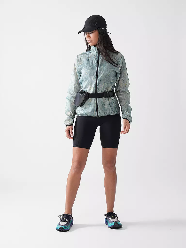 RUKKA | Giacca da running da donna Maile Print | Verde chiaro