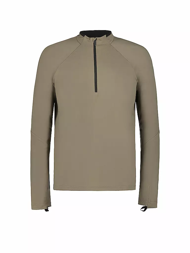 RUKKA | Maglia da running da uomo Maanin con zip | Marrone