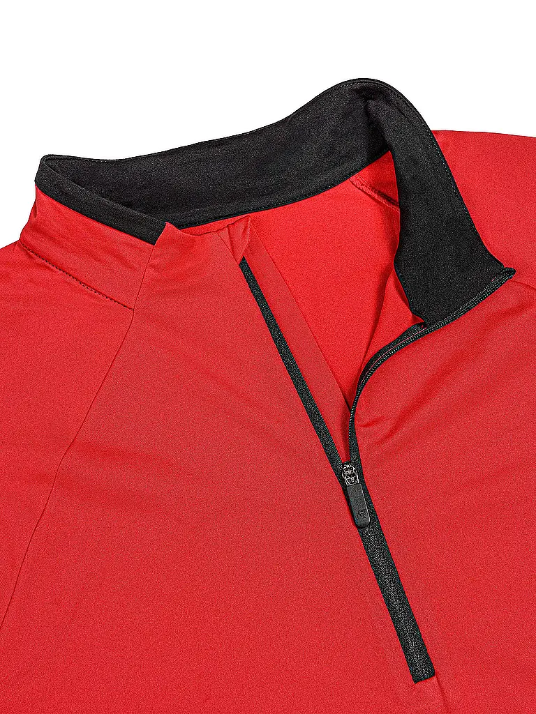 RUKKA | Maglia da running da uomo Maanin con zip | Rosso