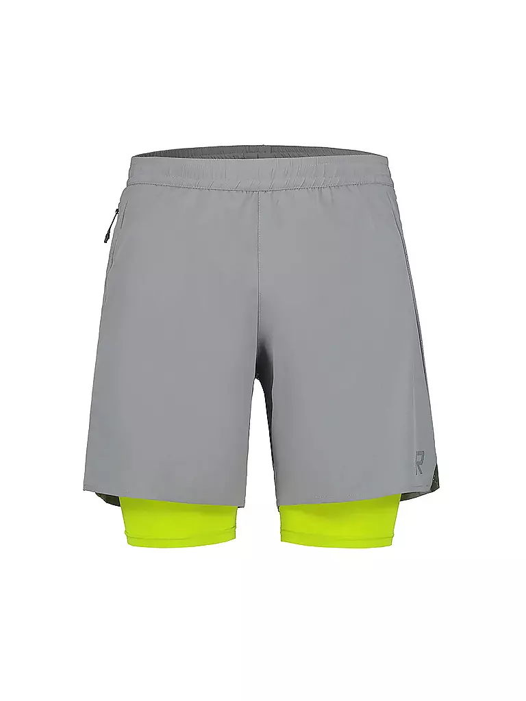 RUKKA | Pantaloncini da running 2in1 da uomo Maaninka | Grigio