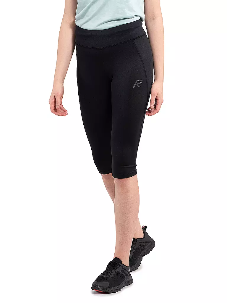 RUKKA | Tight da running 3/4 da donna Maakeski | Nero