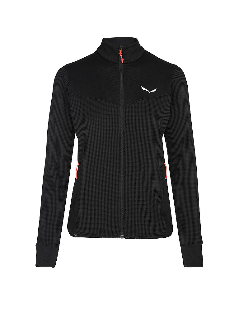 Giacca in pile da donna Puez Waffle nero 40