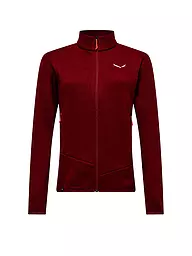 SALEWA | Damen Fleecejacke Puez Rocca PL | Rosso scuro