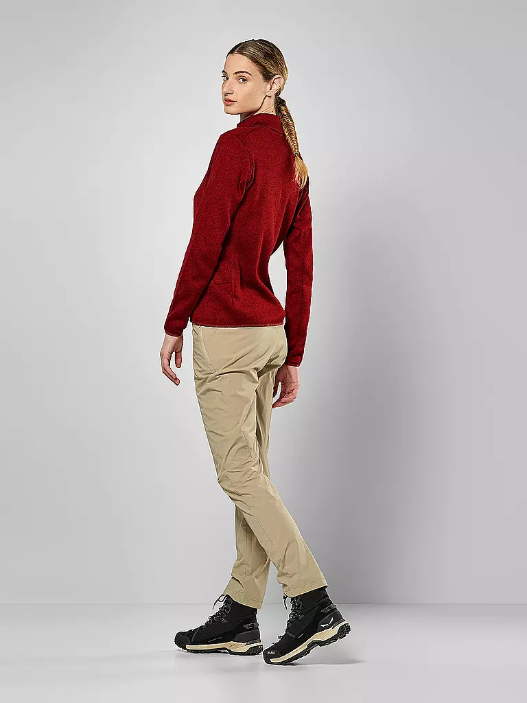 SALEWA | Damen Fleecejacke Puez Rocca PL | Rosso scuro