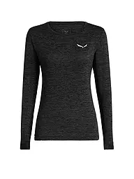 SALEWA | Damen Funktionsshirt Puez Melange Dry’Ton | Nero