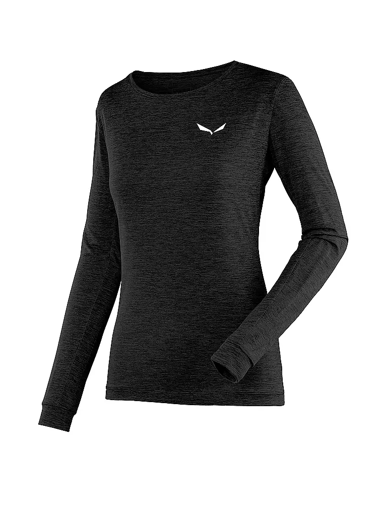 SALEWA | Damen Funktionsshirt Puez Melange Dry’Ton | Nero
