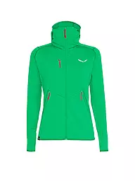 SALEWA | Giacca con cappuccio da donna Agner Hybrid Polarlite Durastretch | Verde