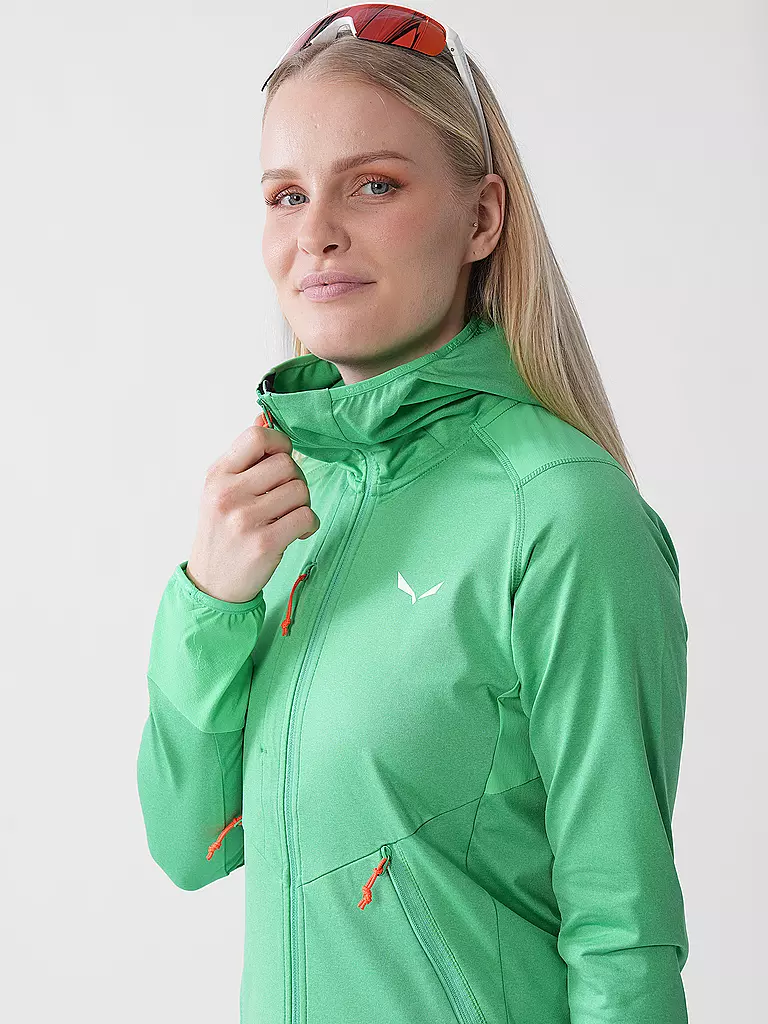 SALEWA | Giacca con cappuccio da donna Agner Hybrid Polarlite Durastretch |