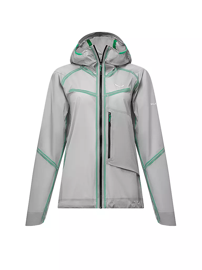 SALEWA | Giacca da trekking da donna NXT PTX 3L | Grigio chiaro