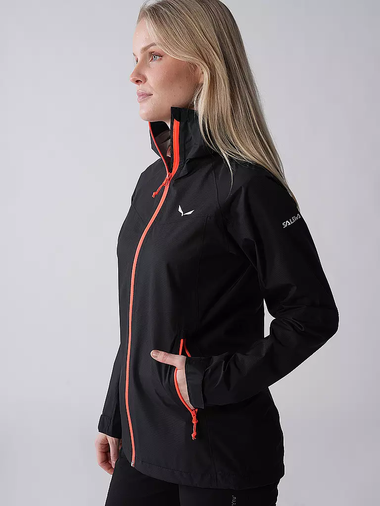 SALEWA | Giacca da trekking da donna Puez (Aqua 3) PTX con cappuccio |