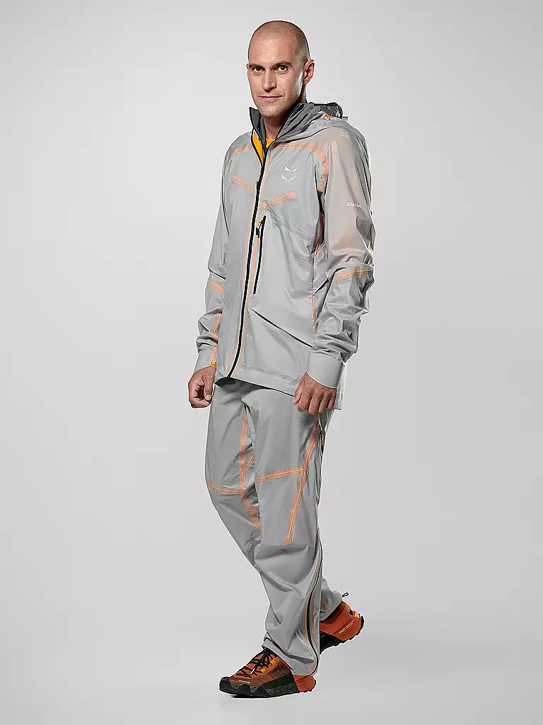 SALEWA | Giacca da trekking da uomo NXT.PTX 3L | Grigio chiaro