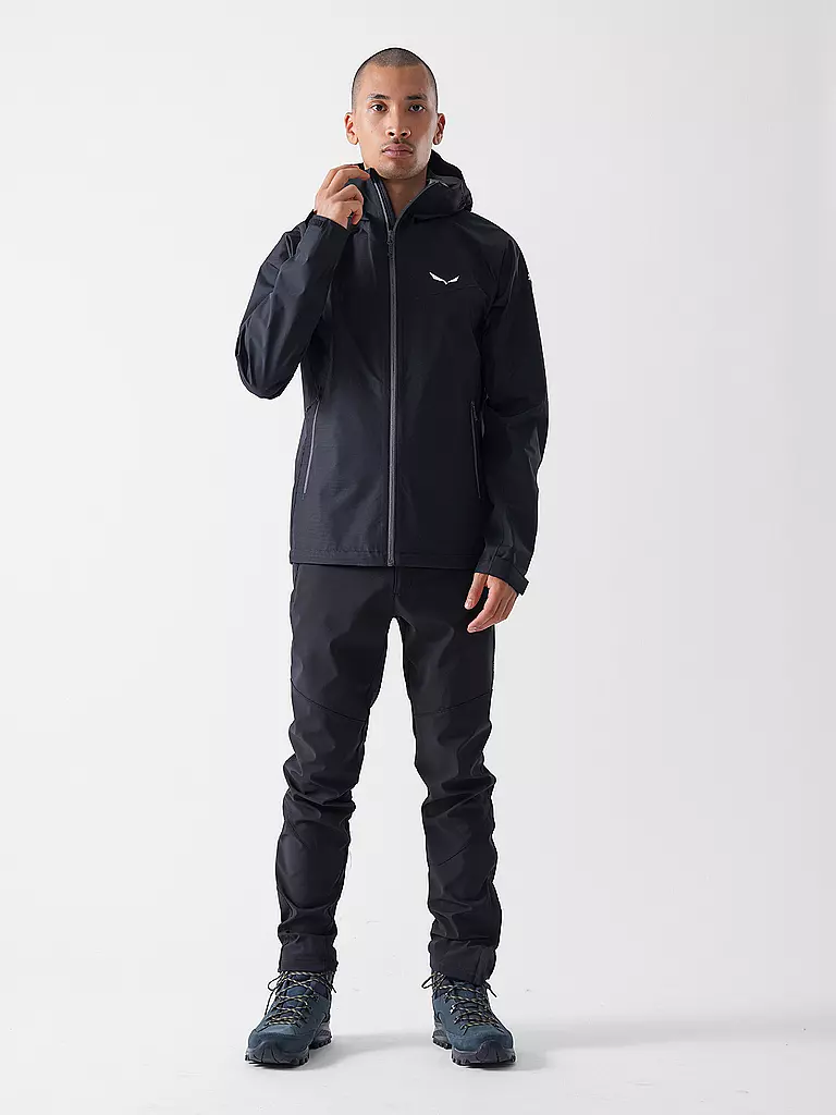 SALEWA | Giacca da trekking da uomo Puez Aqua 3 Powertex | Nero