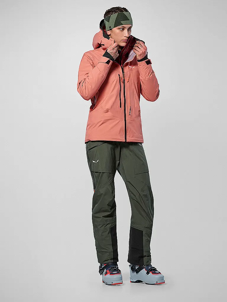 SALEWA | Giacca da turismo da donna Sella 3L PTX con cappuccio | Corallo