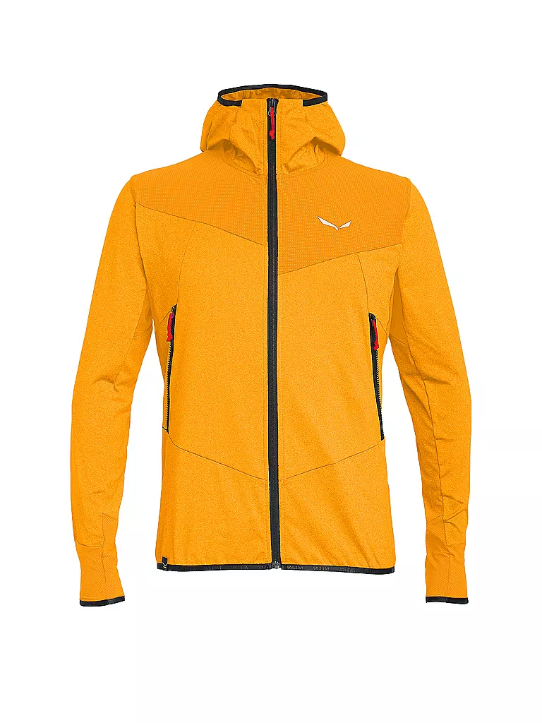 SALEWA | Giacca ibrida da uomo Agner Polarlite Durastretch con cappuccio | Arancione