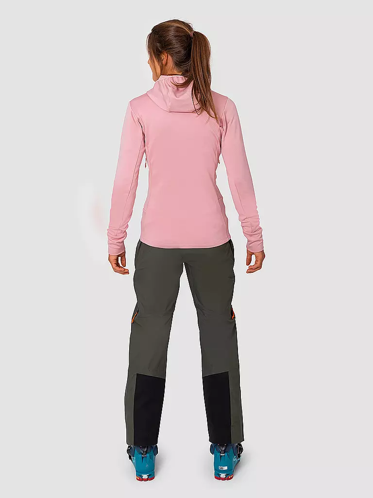 SALEWA | Giacca in pile da donna da turismo Puez Polarlite con cappuccio |