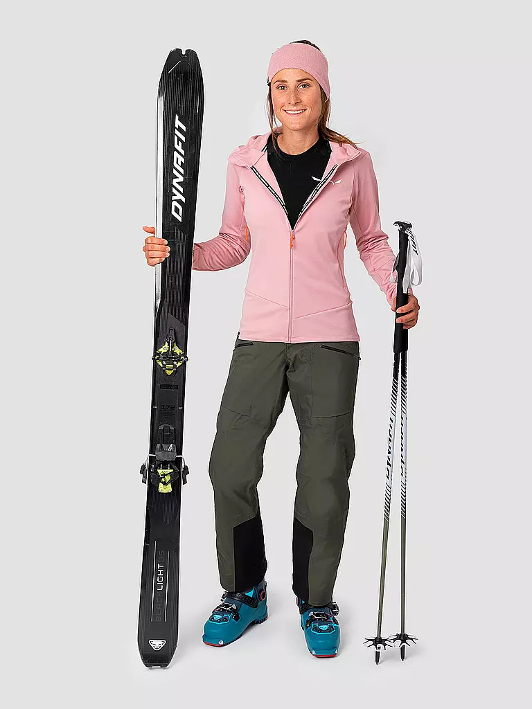 SALEWA | Giacca in pile da donna da turismo Puez Polarlite con cappuccio |