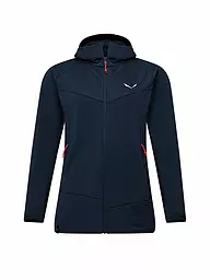 SALEWA | Giacca in pile da donna Puez Altavia Polarlite con cappuccio | Blu scuro