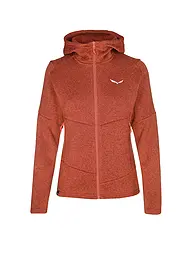 SALEWA | Giacca in pile da donna Puez Rocca Polarlite con cappuccio | Rame