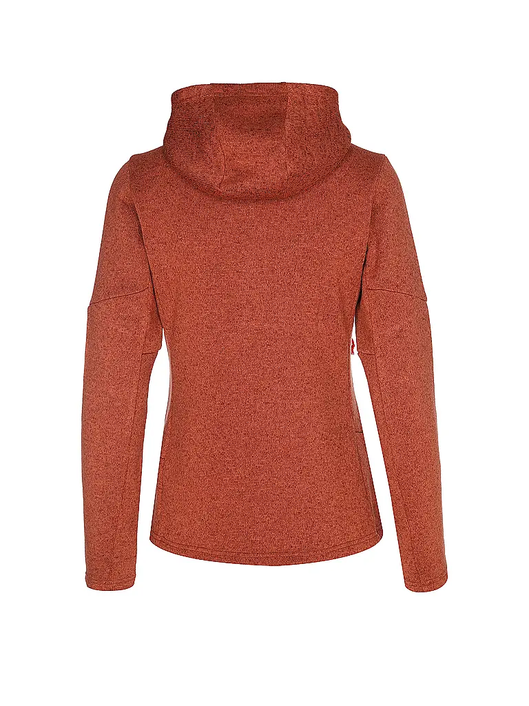 SALEWA | Giacca in pile da donna Puez Rocca Polarlite con cappuccio | Rame