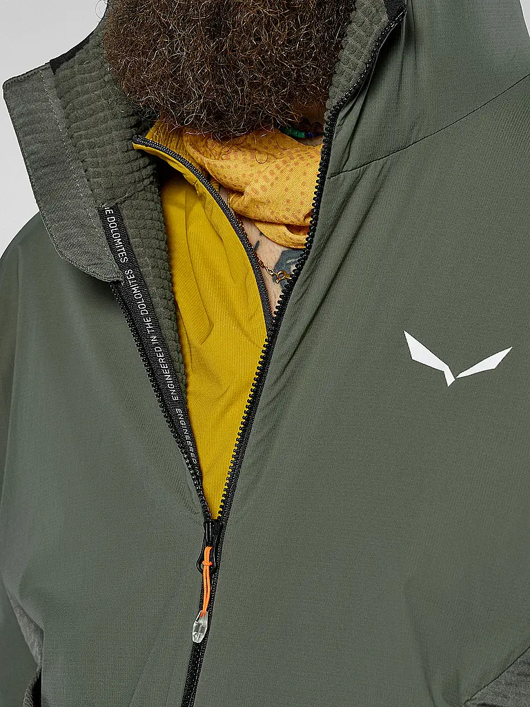 SALEWA | Giacca in pile da uomo Pedroc PL Wind con cappuccio |